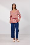 CASABLANCA TOP - red/blue p